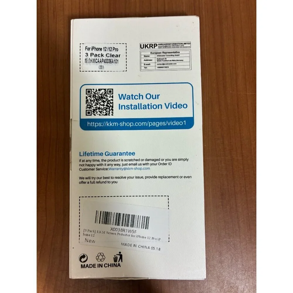 Screen Protector for iPhone 12/ 12 Pro (3 Pack)
